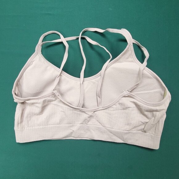 NWOT Set of three Danskin brand bralettes in cream, tan, and stone EUC size L - Picture 9 of 16